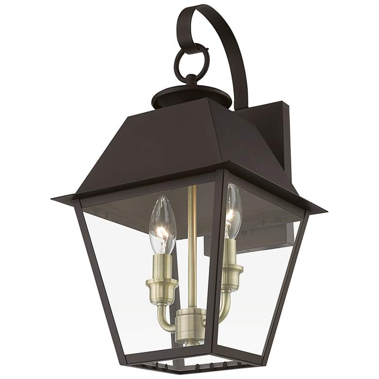 Image 4 Wentworth 16 1/2" High Bronze Outdoor Lantern Wall Light more views