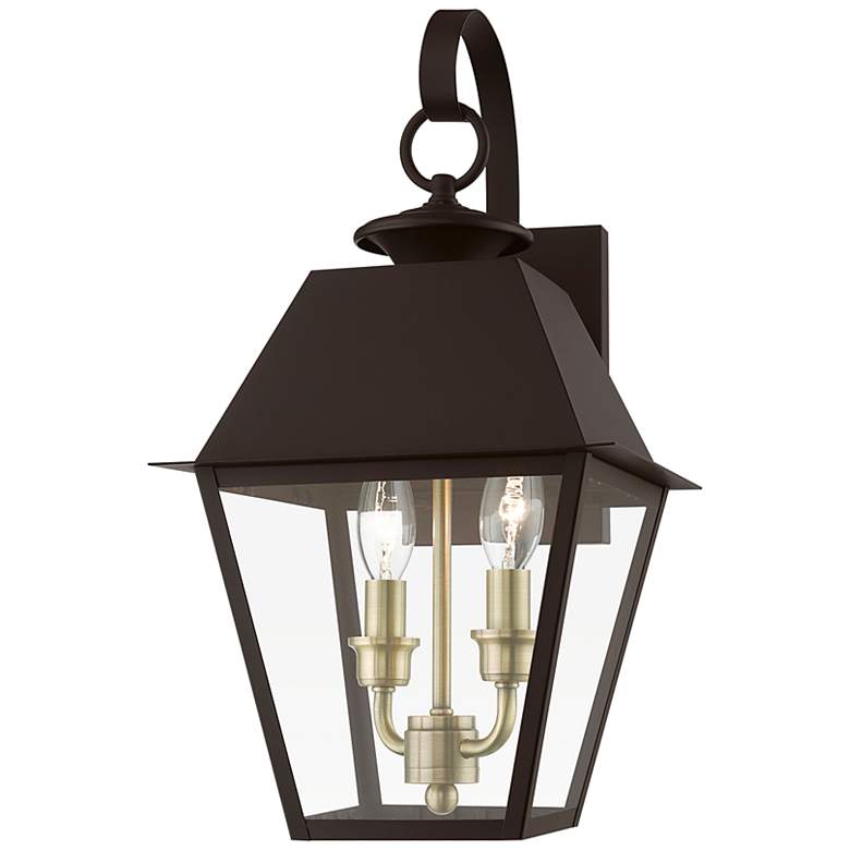 Image 5 Wentworth 16 1/2" High Bronze Outdoor Lantern Wall Light more views