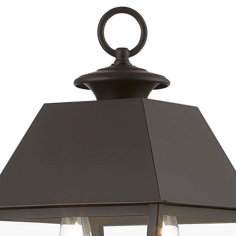 Image 3 Wentworth 17 1/2 inch High Bronze Outdoor Post Top Lantern more views