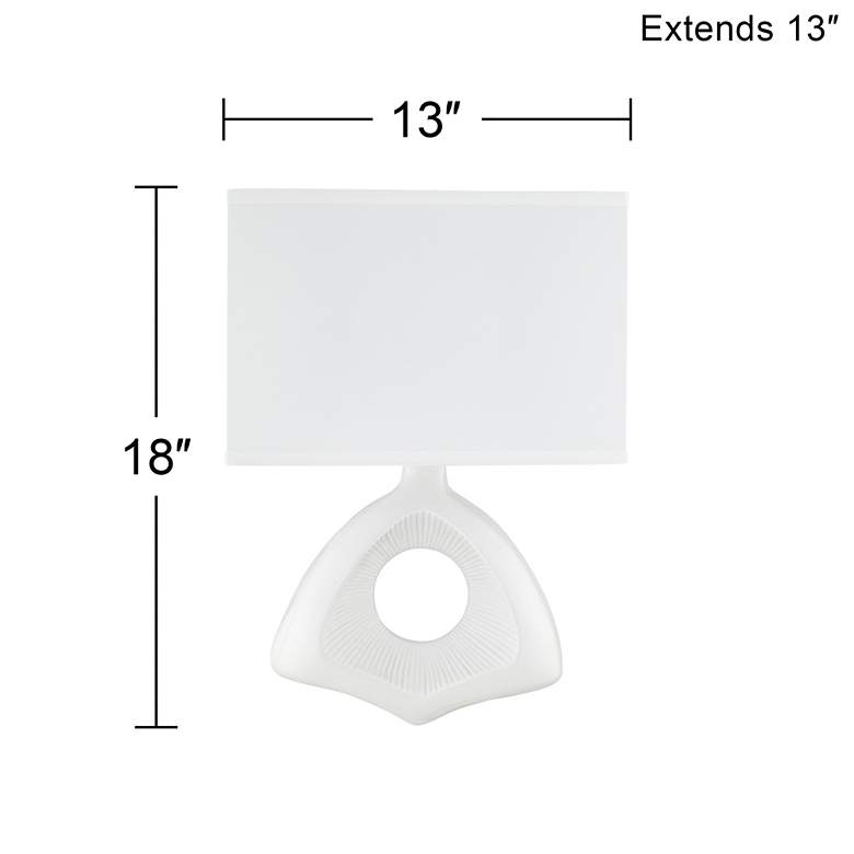 Image 4 Wentworth 18 inch High White Wall Sconce more views