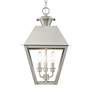 6_Wentworth 19"H Brushed Nickel 3-Light Outdoor Hanging Light more views