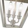7_Wentworth 19"H Brushed Nickel 3-Light Outdoor Hanging Light more views