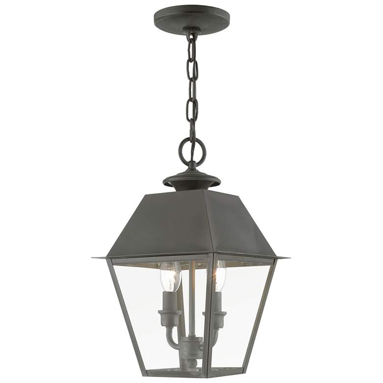 Image 1 Wentworth 2 Light Charcoal Outdoor Medium Pendant Lantern