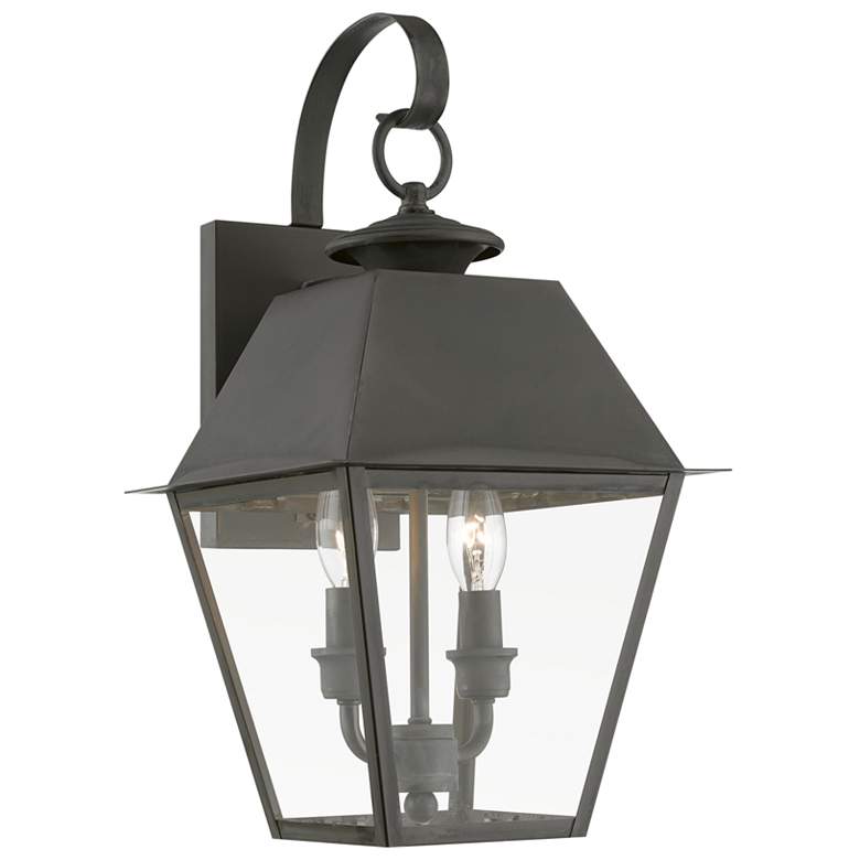 Image 1 Wentworth 2 Light Charcoal Outdoor Medium Wall Lantern