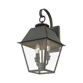 Image5 of Wentworth 2 Light Charcoal Outdoor Medium Wall Lantern more views