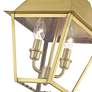 7_Wentworth 2 Light Natural Brass Outdoor Medium Pendant Lantern more views