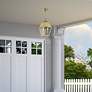 Wentworth 2 Light Natural Brass Outdoor Medium Pendant Lantern