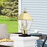 1_Wentworth 2 Light Natural Brass Outdoor Medium Post Top Lantern