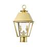 5_Wentworth 2 Light Natural Brass Outdoor Medium Post Top Lantern more views