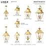 Wentworth 2 Light Natural Brass Outdoor Medium Post Top Lantern