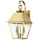 Wentworth 2 Light Natural Brass Outdoor Medium Wall Lantern
