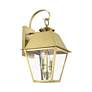 5_Wentworth 2 Light Natural Brass Outdoor Medium Wall Lantern more views