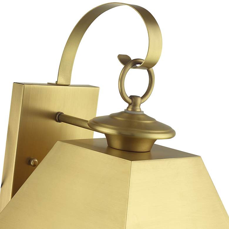 Image 7 Wentworth 2 Light Natural Brass Outdoor Medium Wall Lantern more views
