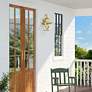 Wentworth 2 Light Natural Brass Outdoor Medium Wall Lantern
