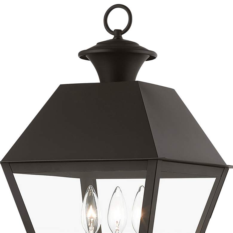 Image 3 Wentworth 22" High Bronze 3-Light Outdoor Lantern Post Light more views