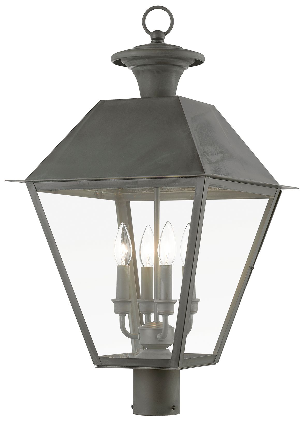 Image 2 Wentworth 27 1/2" High Charcoal 4-Light Outdoor Post Light