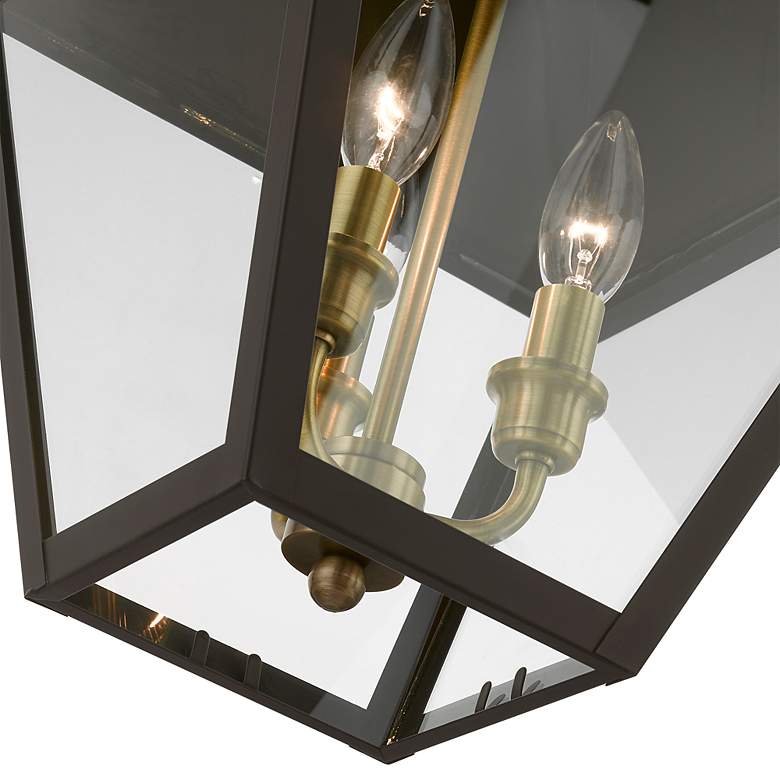 Image 6 Wentworth 3 Light Bronze Outdoor Large Pendant Lantern more views