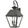 Wentworth 3 Light Charcoal Outdoor Large Wall Lantern