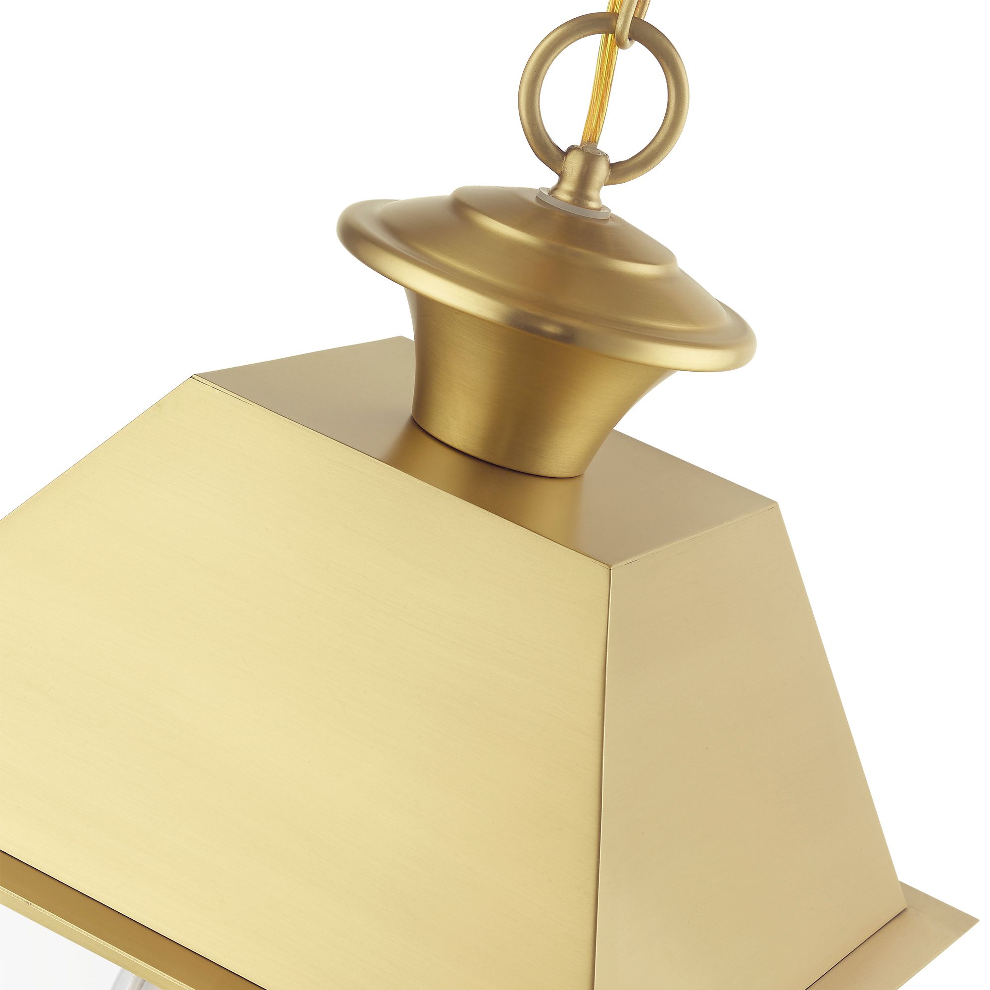 Image 6 Wentworth 3 Light Natural Brass Outdoor Large Pendant Lantern more views