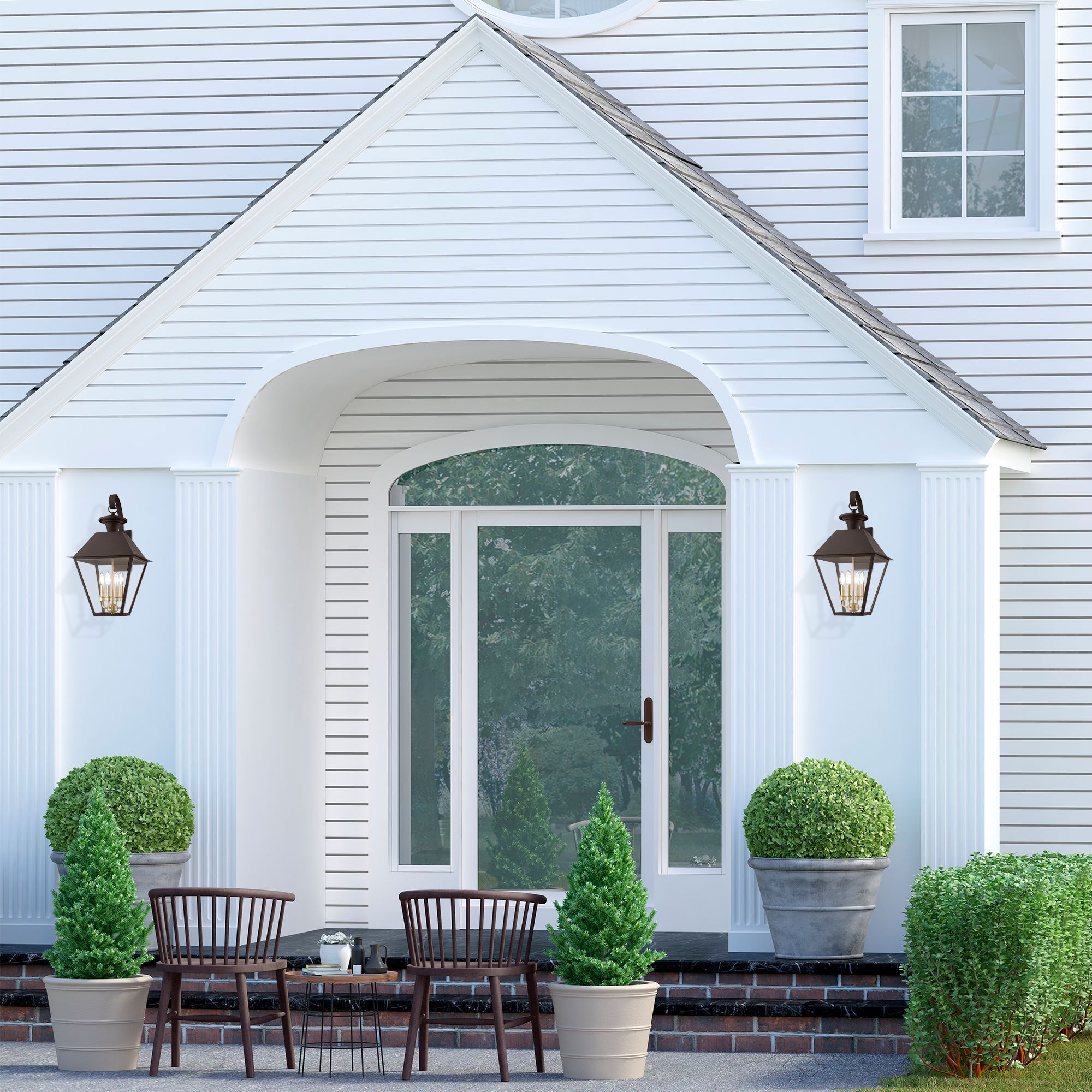 Wentworth 4 Light Bronze Outdoor Extra Large Wall Lantern