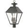 Wentworth 4 Light Charcoal Outdoor Extra Large Post Top Lantern