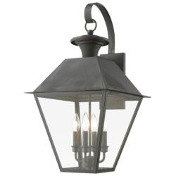 Wentworth 4 Light Charcoal Outdoor Extra Large Wall Lantern