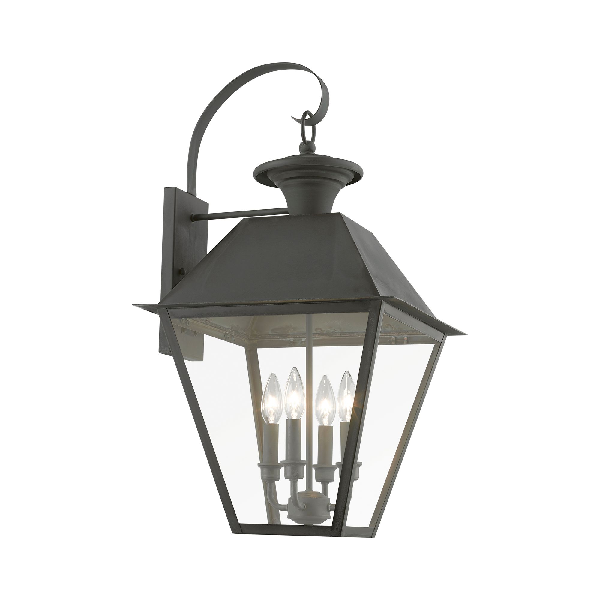 Image 4 Wentworth 4 Light Charcoal Outdoor Extra Large Wall Lantern more views
