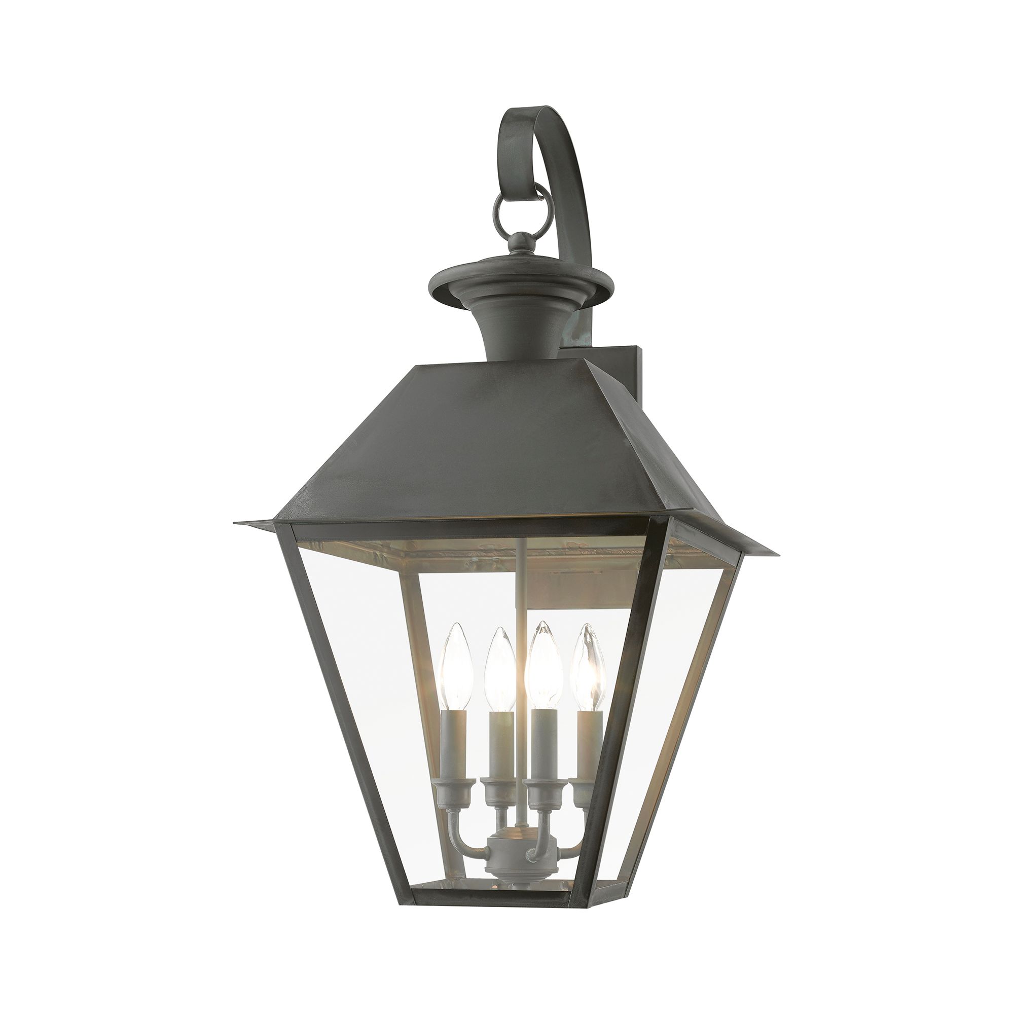 Image 5 Wentworth 4 Light Charcoal Outdoor Extra Large Wall Lantern more views
