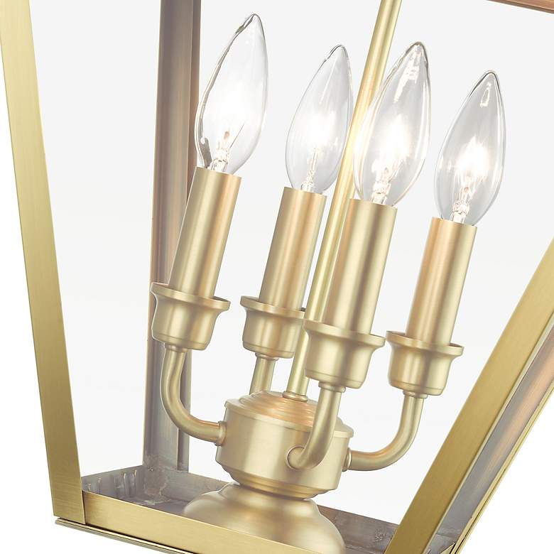 Image 7 Wentworth 4 Light Natural Brass Outdoor Extra Large Post Top Lantern more views