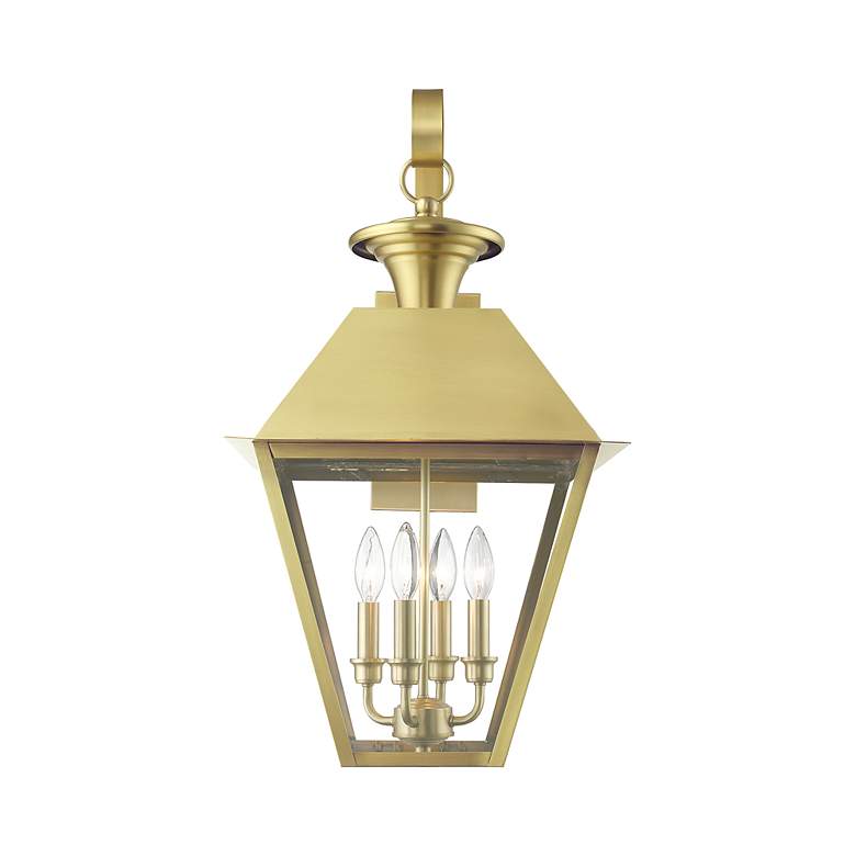 Image 6 Wentworth 4 Light Natural Brass Outdoor Extra Large Wall Lantern more views