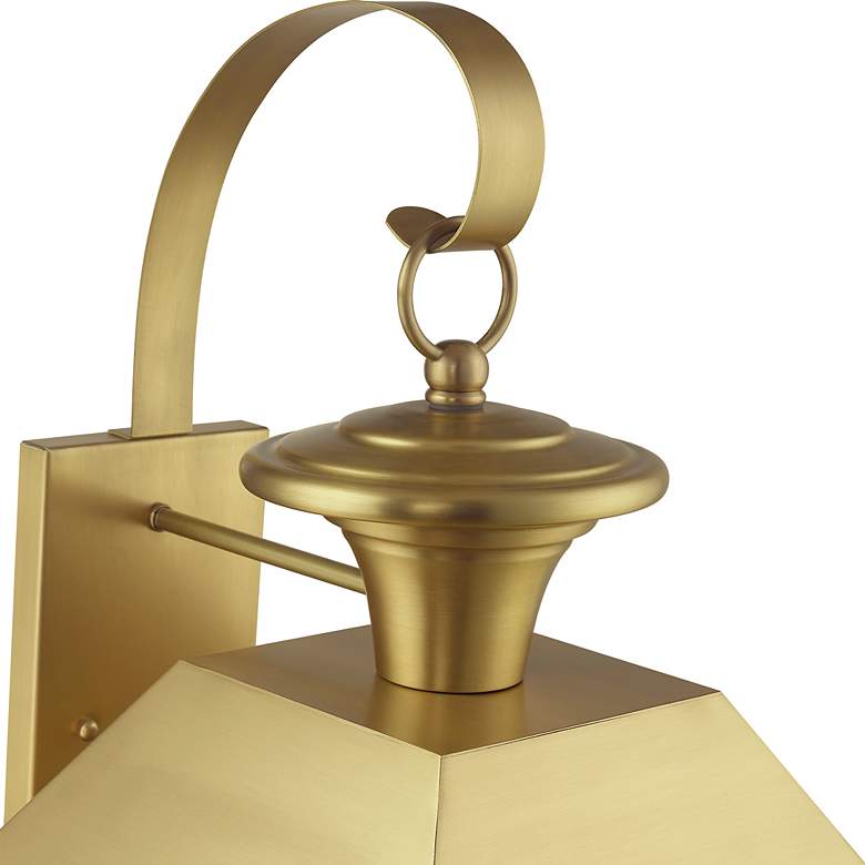 Image 7 Wentworth 4 Light Natural Brass Outdoor Extra Large Wall Lantern more views