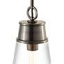 4_Wentworth 7 1/2" Wide Plated Bronze Mini Pendant more views