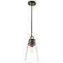 6_Wentworth 7 1/2" Wide Plated Bronze Mini Pendant more views
