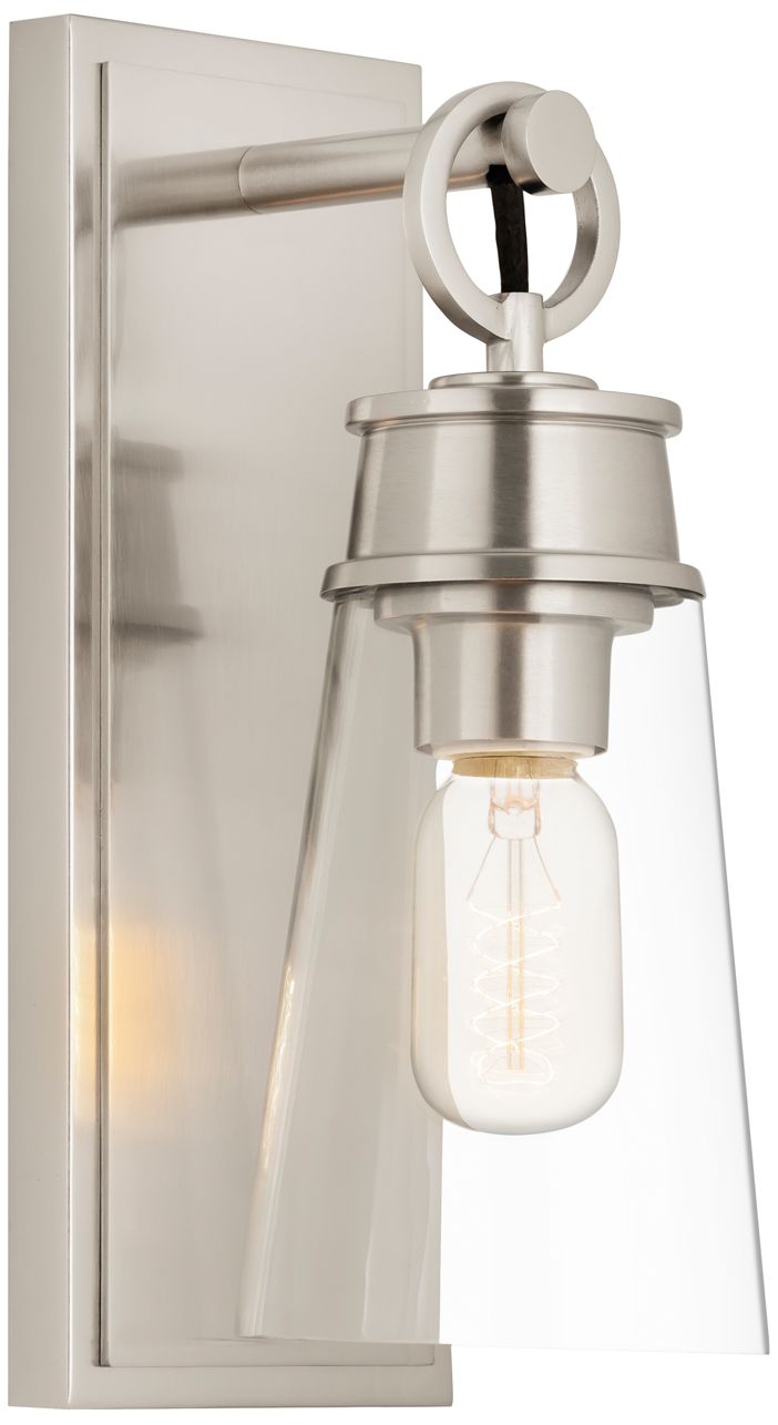 Image 2 Wentworth by Z-Lite Brushed Nickel 4.5 inch 1 Light Wall Sconce