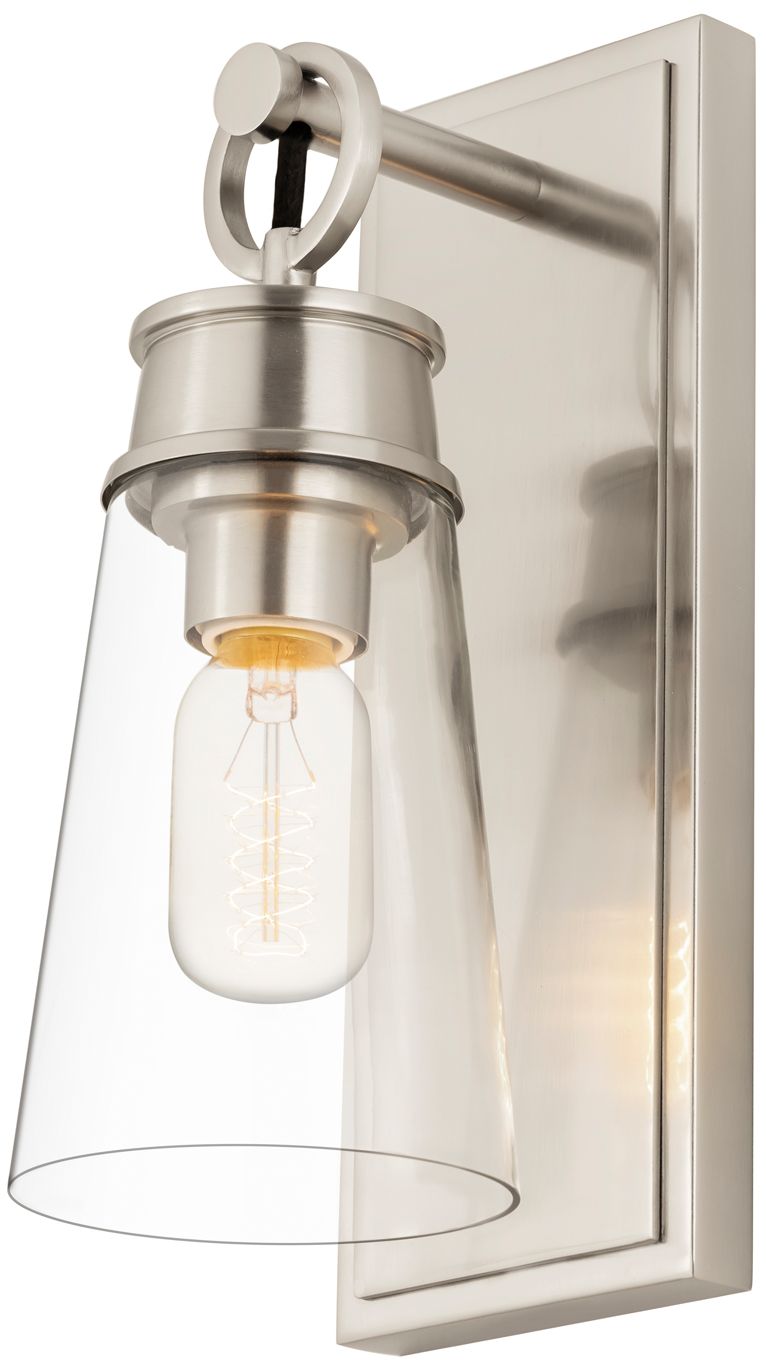 Image 5 Wentworth by Z-Lite Brushed Nickel 4.5 inch 1 Light Wall Sconce more views