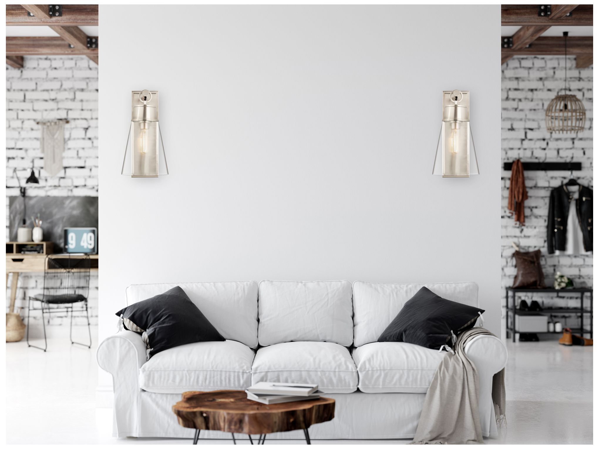 Image 3 Wentworth by Z-Lite Brushed Nickel 7.5 inch 1 Light Wall Sconce more views