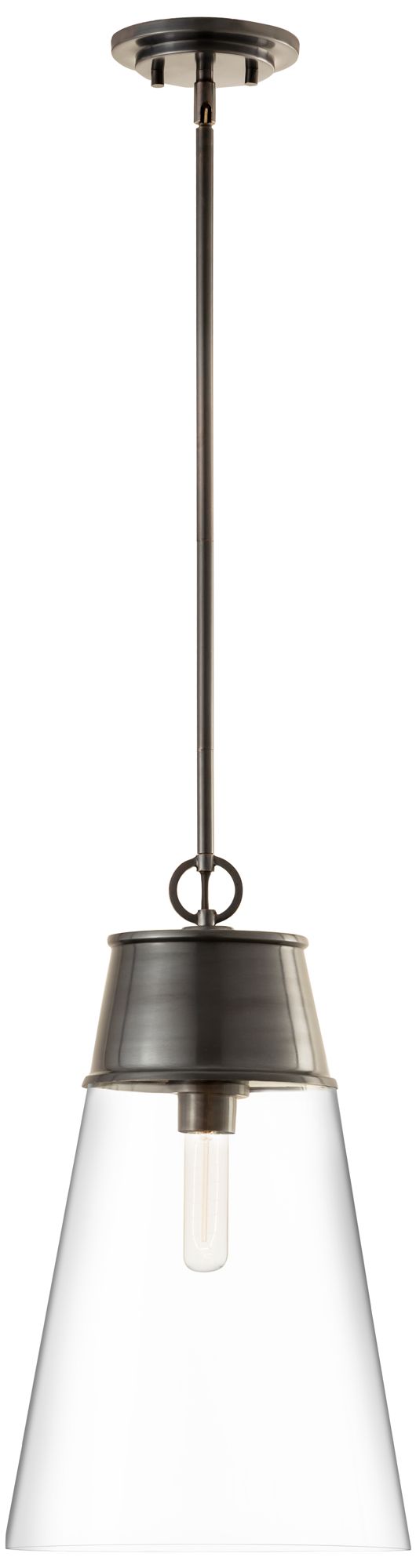 Wentworth by Z-Lite Plated Bronze 12 inch 1 Light Pendant