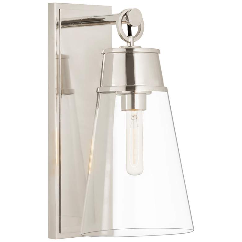 Image 1 Wentworth by Z-Lite Polished Nickel 1 Light Wall Sconce