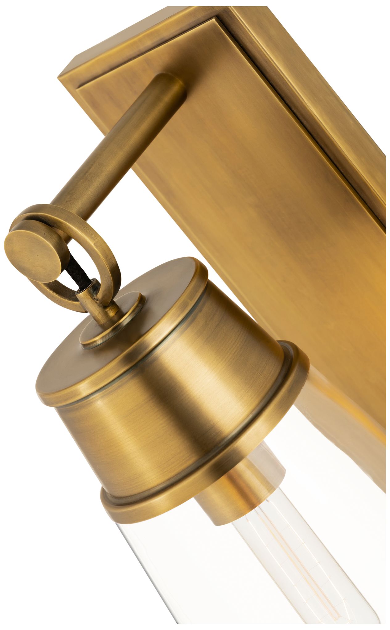 Image 7 Wentworth by Z-Lite Rubbed Brass 7.5 inch 1 Light Wall Sconce more views