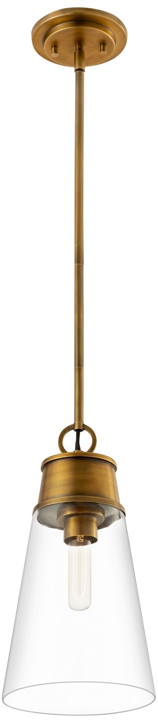 Image 5 Wentworth by Z-Lite Rubbed Brass 8 inch 1 Light Pendant more views