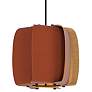 2_WEP Collection Alba 26 10.25"W Pendant Black Finish w/ Terracotta/Ash Shade more views
