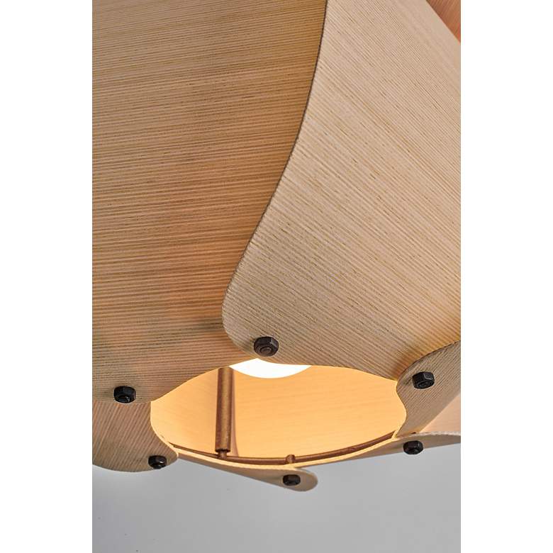 Image 4 WEP Collection Alba 26 10.25"W Pendant Black Finish with Ash Shade more views