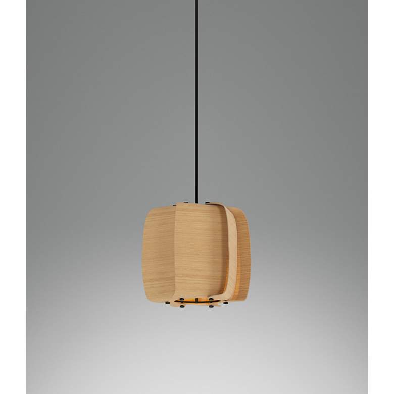 Image 5 WEP Collection Alba 26 10.25"W Pendant Black Finish with Ash Shade more views