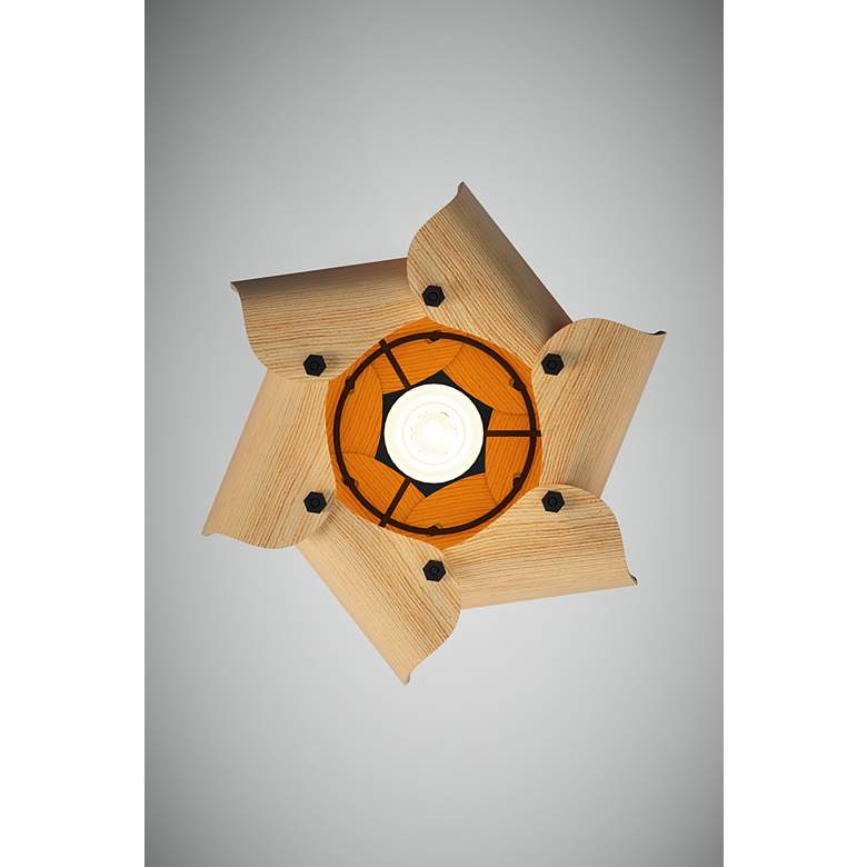 Image 6 WEP Collection Alba 26 10.25"W Pendant Black Finish with Ash Shade more views