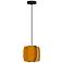 WEP Collection Alba 26 10.25"W Pendant Black Finish with Ocher/Ash Shade
