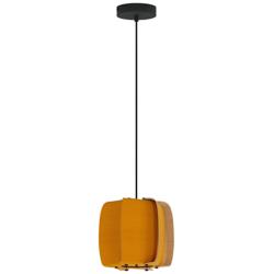 WEP Collection Alba 26 10.25"W Pendant Black Finish with Ocher/Ash Shade