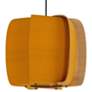 2_WEP Collection Alba 40 15.75"W Pendant Black Finish with Ocher/Ash Shade more views