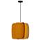 WEP Collection Alba 54 21.25"W Pendant Black Finish with Ocher/Ash Shade