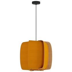 WEP Collection Alba 54 21.25"W Pendant Black Finish with Ocher/Ash Shade