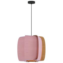 WEP Collection Alba 54 21.25"W Pendant Black Finish with Rose/Ash Shade